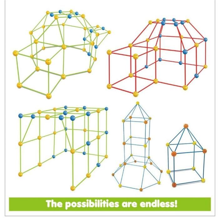 Kit de construction de tentes pour enfants jouets à monter soi-même cadeaux pour garçons et filles - Hushoushan 2178