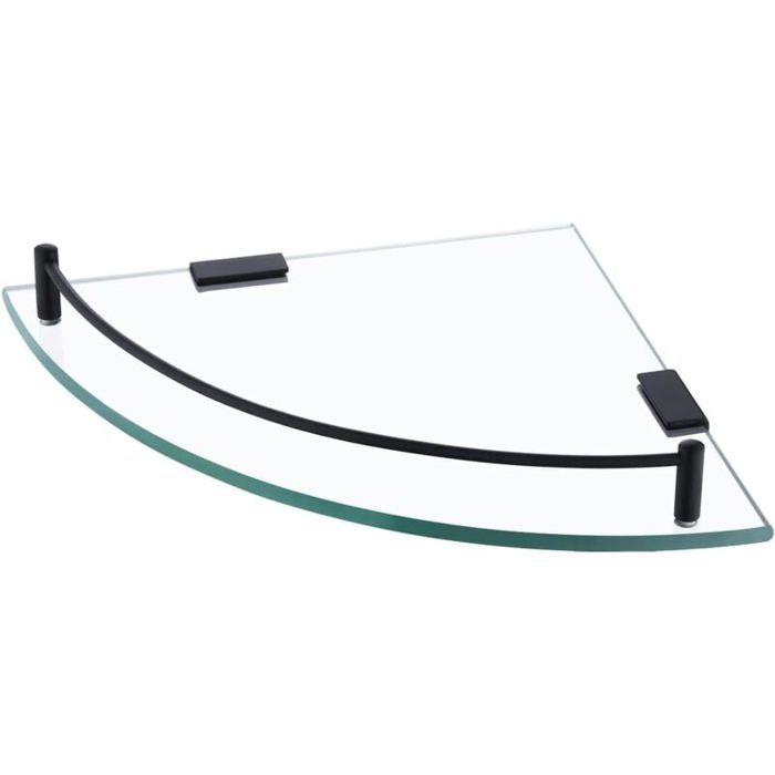 Étagère Murale Salle de Bain Tablette Verre Douche Étagère dangle Murale Étagère dangle de Douche Acier Inoxydable SUS 3