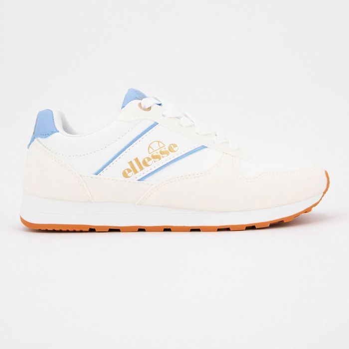 Ellesse Baskets beige à lacets avec empiècement coloré semelle crantée Femme ELLESSE