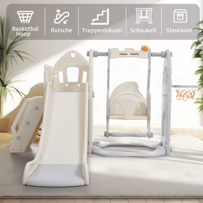 SUPVOX Lot De 4 Capuchons De Vis Plastique Pour Toboggans Enfants - Pièces De Rechange Gris