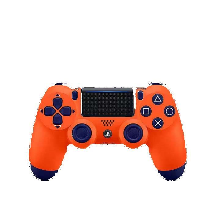Manette PS4 sans fil Bluetooth – Orange Soleil design moderne pavé tactile précis manette de jeu rechargeable