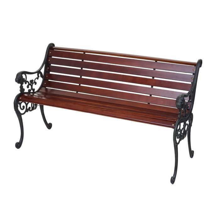 Mendler Banc de jardin Bois naturel - vue 5