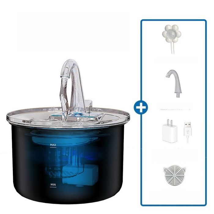 Distributeur deau intelligent pour chat - Phoesky - 2.2 L - Acier inoxydable - Capteur intelligent