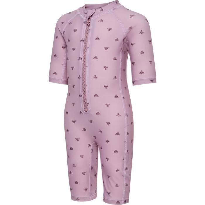 Maillot de bain 1 pièce 3/4 bébé fille Hummel BEE AOP - mauve shadow