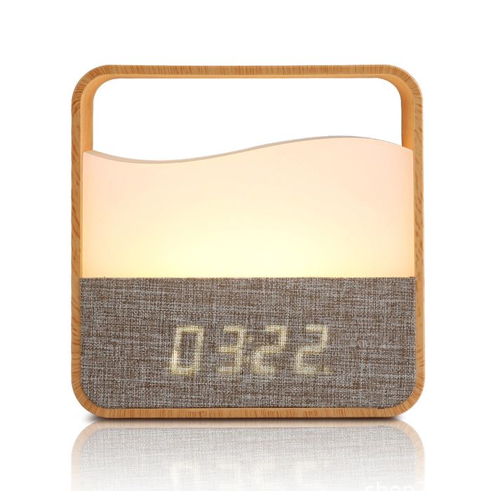 Réveil projecteur Réveil avec éclairage intégré Affichage de lheure luminosité réglable recharge par USB Idéal pour la chambre