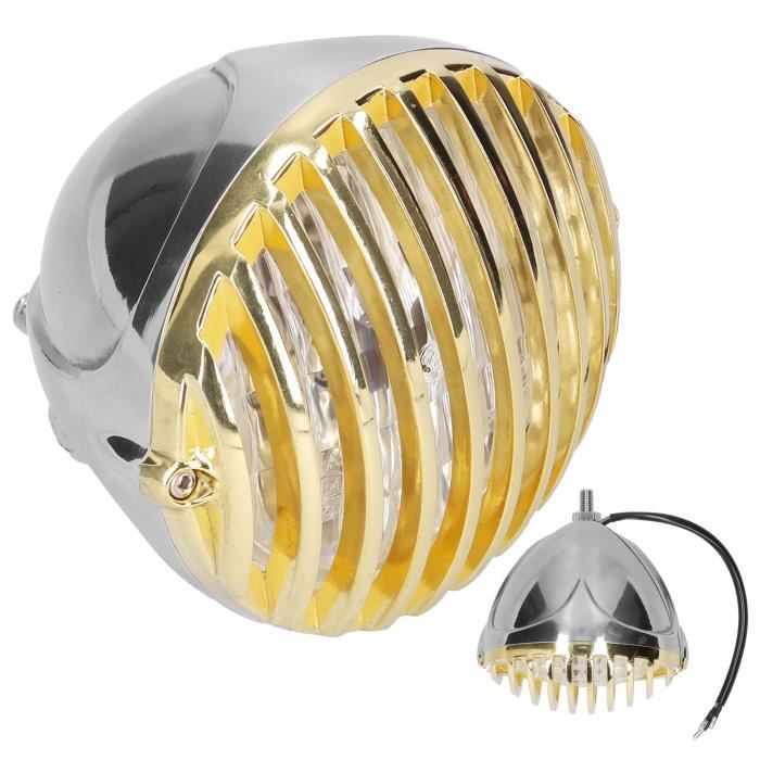 Phare Rond 6,3 Pouces Pour Moto - Halogène, étanche IP67, Support Café Racer, Cruisers