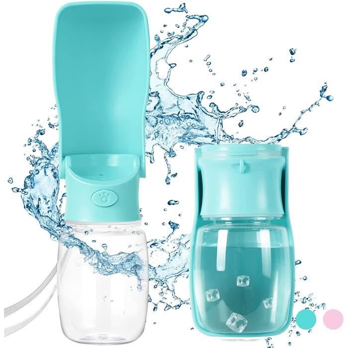 Comparer les prix de 350ml Bouteille deau Chien Pliable Distributeur deau Portable Gourde Chien Chat pour Extérieur
