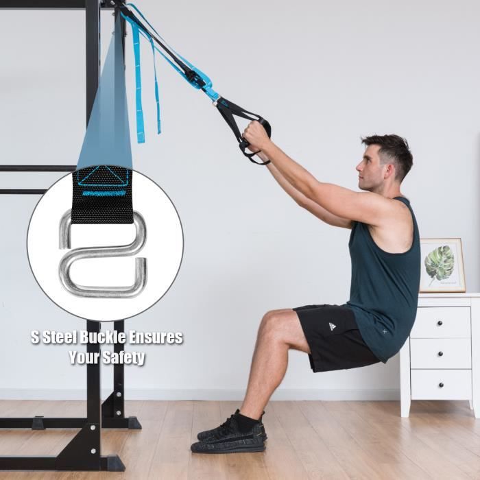 Sangles De Musculation AA Sports Pro - Lot De 2 - Bleu - Pour Haltérophilie Et CrossFit