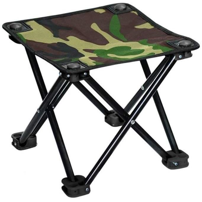 Aboiled Tabouret Pliant Portable En Bois - Marchepied Léger Repose-Pieds Extérieur 28x26x22 Cm