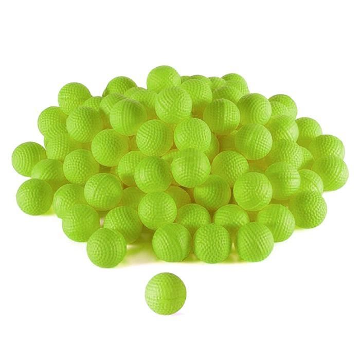 100 Billes EVA Souples Recharge Pour Pistolet Jouet Rival - Universelles, Rondes, Souples, 100 Pièces