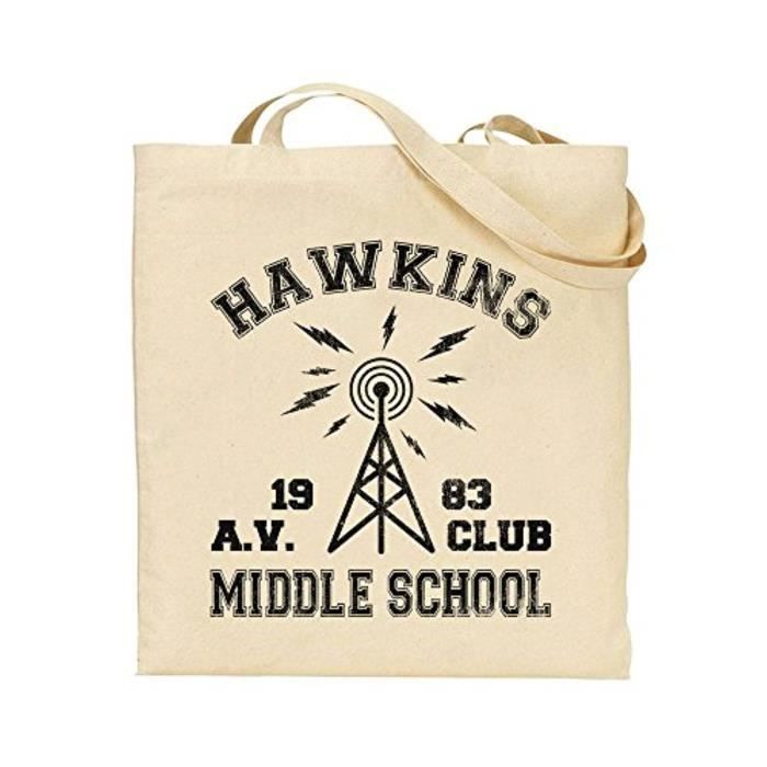 FEIDIAO Stranger Things Sac /à Dos /à Cordon Noir Stranger Things Sac de Sport Sac /à Cordon Sac de Voyage de Sport Sac d/école avec Poche /à Cordon