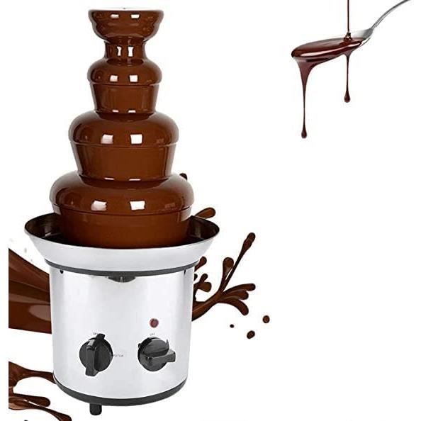 Fontaine à Fondue au Chocolat à 4 Niveaux, Machine à Fondue à Cascade