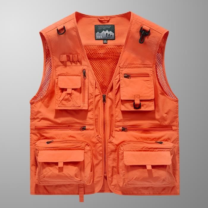 RiverRun XL Gilet de Pêche Nylon Multi Poches Durable