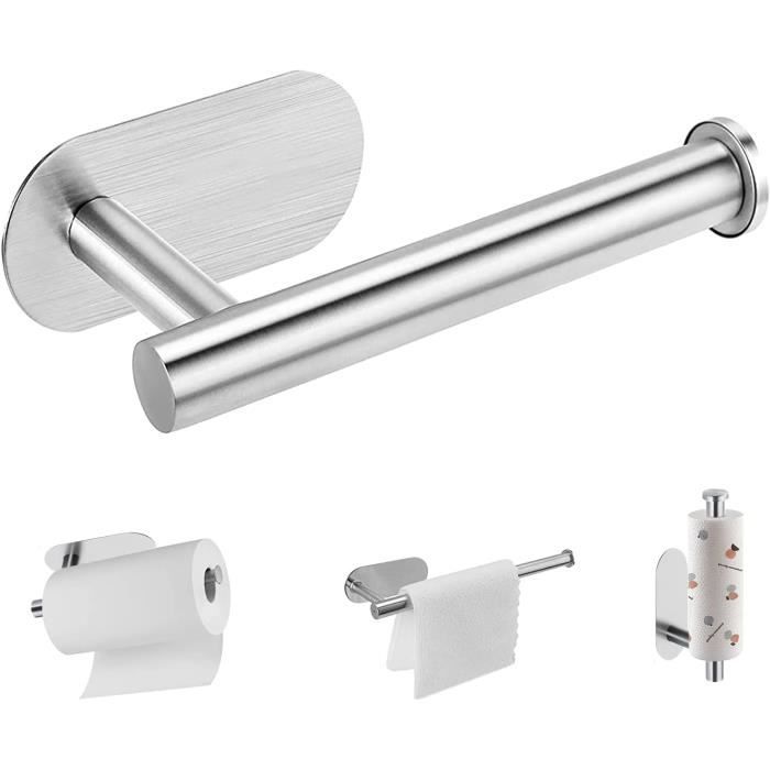 Porte-rouleau De Cuisine En Bambou Exitoso - Support Pour Essuie-tout Zewa - Design Écologique Et Stable