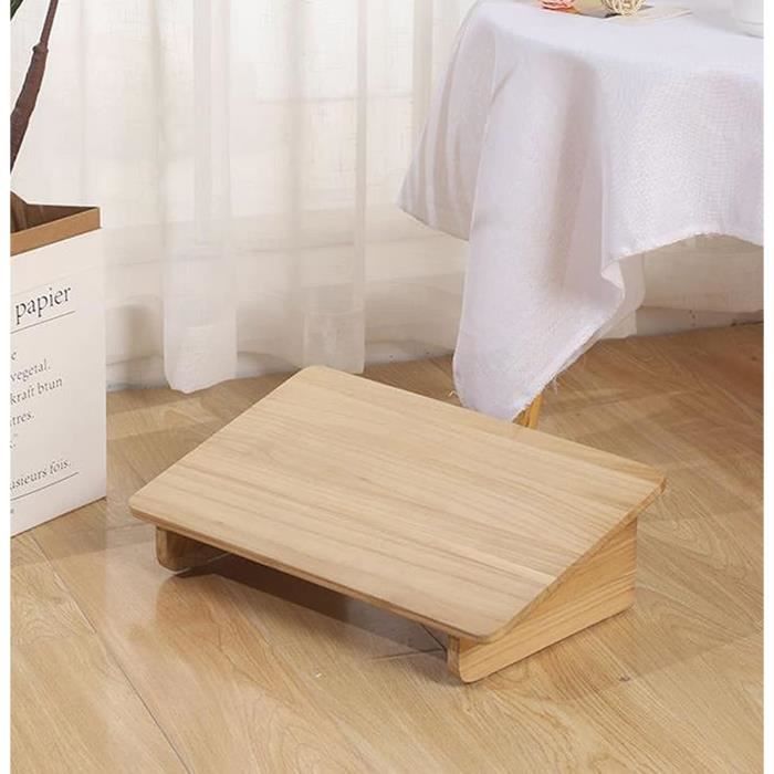 Repose Pied Tabouret en bois et Tapisserie fleuri Collection Déco Salon