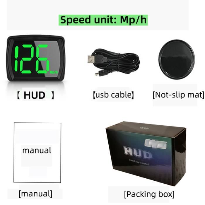 KAOLALI Compteur de Vitesse, Affichage tête Haute pour Voitures OBD KAOLALI Compteur de Vitesse, Affichage tête Haute pour Voitures OBD