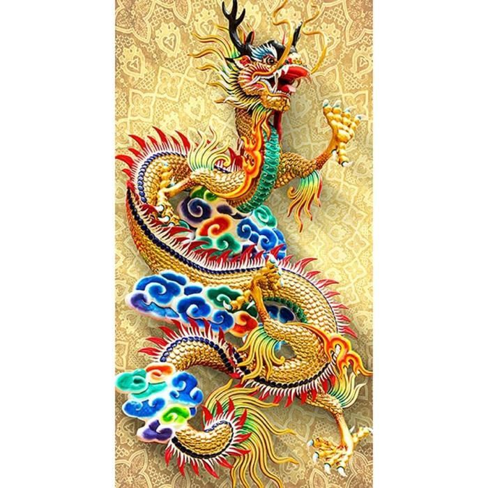 Kit Diamond Painting Grand Format 40x80 Cm - 5D Strass Chien - Activité Manuelle Adulte DIY - Déco Maison