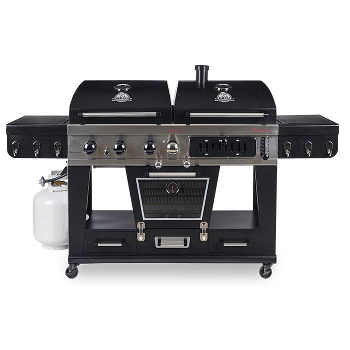Barbecue Pit Boss MEMPHIS ULTIMATE mixte gaz charbon et fumoir électrique