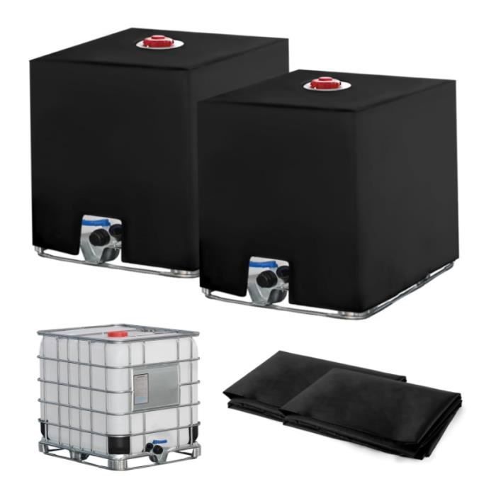 Housse De Protection Cuve IBC 1000L - Tissu Oxford Argenté 120x100x116cm | Anti-UV, Anti-Poussière, Eau