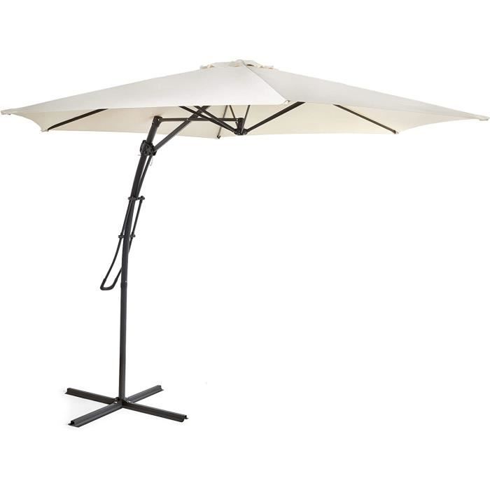 Parasol Rectangulaire CYY – Tissu Oxford Imperméable, Protection UV 50+ – Hauteur Réglable – Pour Terrasse, Jardin, Plage, Piscine
