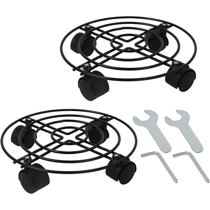 BOSHYUM Chariot à roulettes pour Plantes, Support Robuste pour déplacer des Pots de Fleurs, pour l'intérieur et l'extérieur, pour la Maison et Le