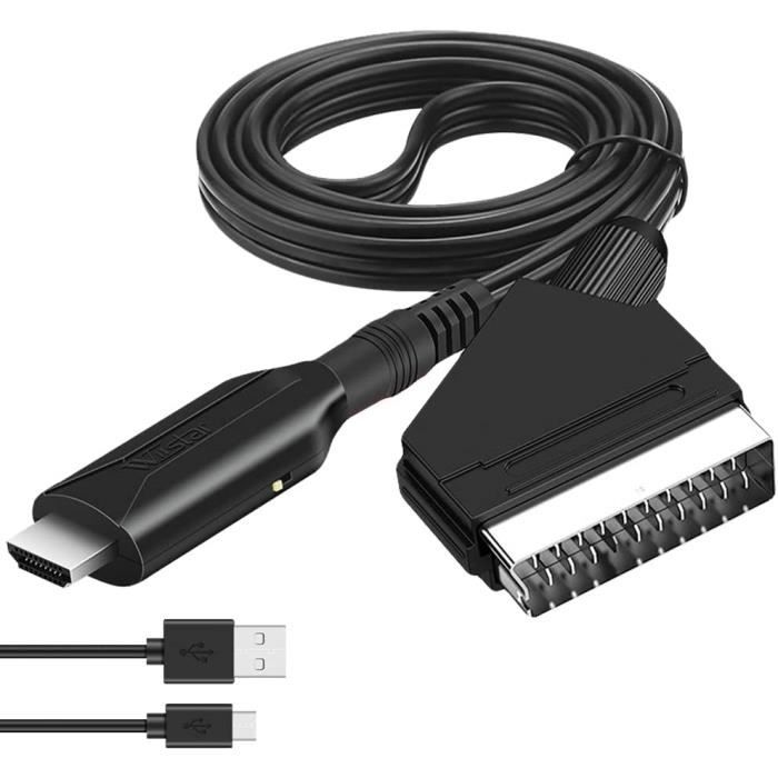 Convertisseur Péritel vers HDMI, Adaptateur Peritel vers HDMI avec