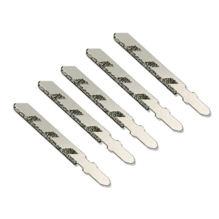 Scie Métal Lames De Scie Sauteuse DeWalt DT2160QZ - Lot De 5 - HSS T118A - Pour Métal, Bois, Plastique - Tige En T Coupe Métal