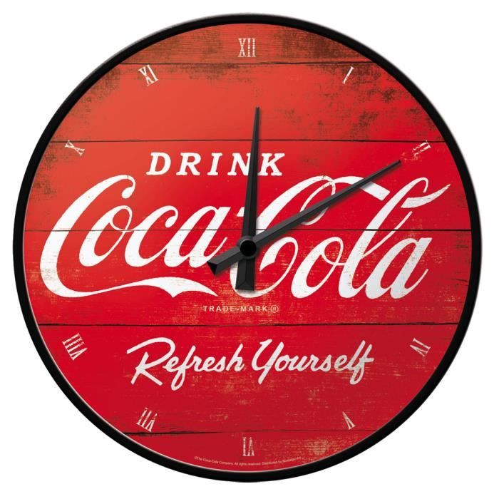 Pendule ronde Coca-Cola