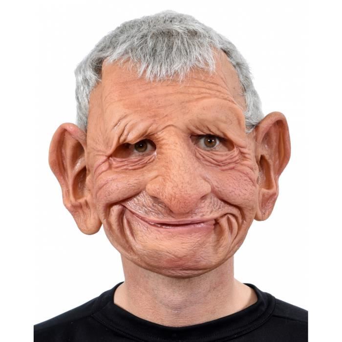 Papi Mask Masque Complet - Grand-père Papa - Accessoire de Costume - Cheveux ...