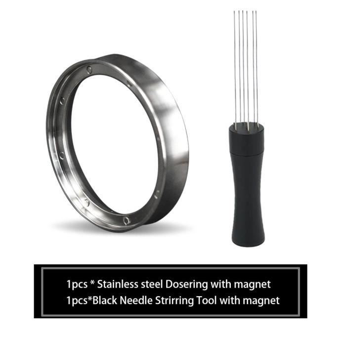Anneau De Dosage Café 51mm Magnétique En Aluminium – Entonnoir Doseur Expresso Pour Barista, Maison Et Café
