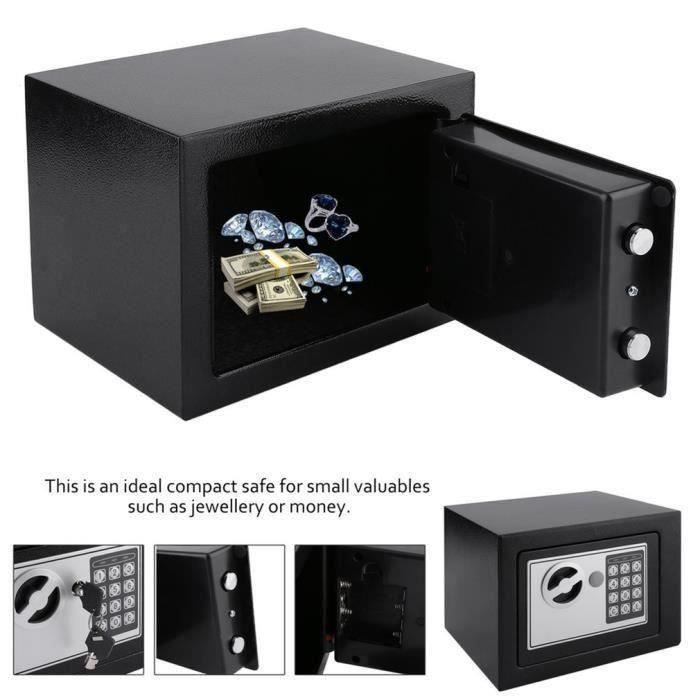 Tirelire Coffre Fort Vintage Avec Cadenas - Boîte Rangement Bijoux Ou Argent - Dimensions 16.6x16.5x13 Cm - Cadeau Original