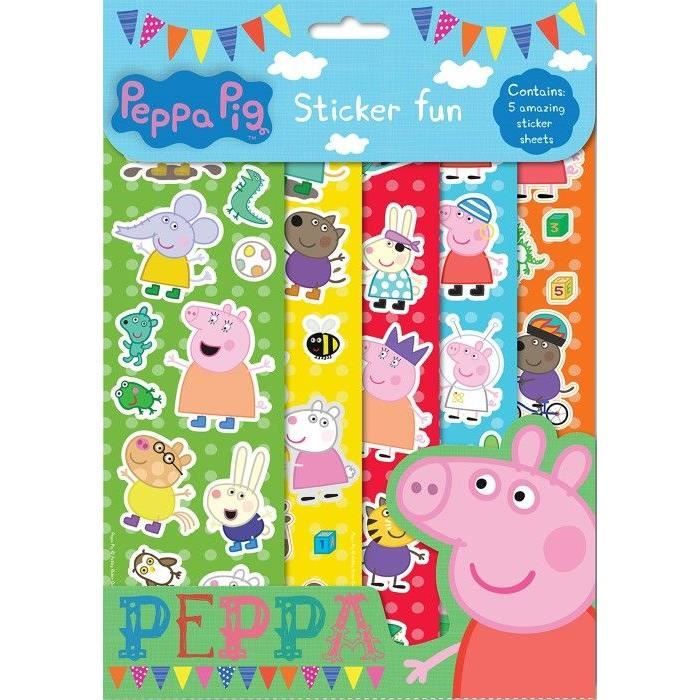 Peppa Pig Sticker Set (Autocollant Fun) Cdiscount BeauxArts et