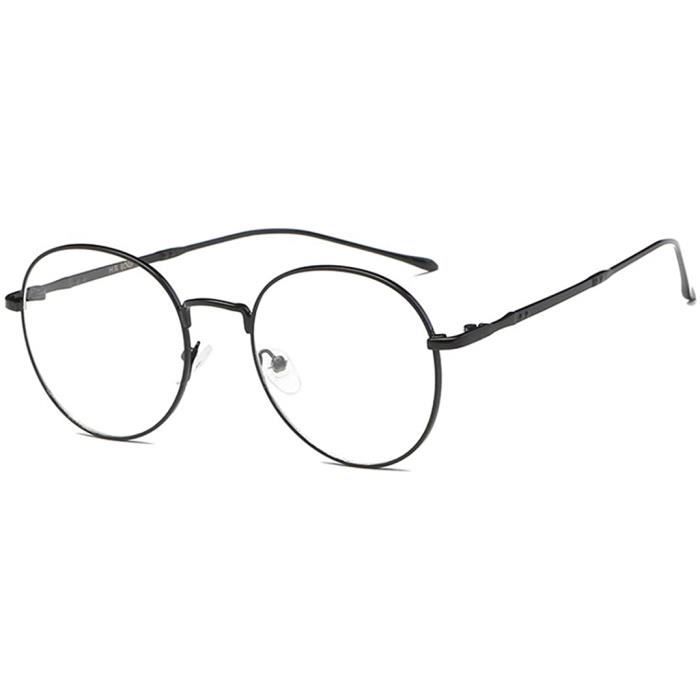 Lunettes vintage m talliques Round pour Femme et Homme Mode