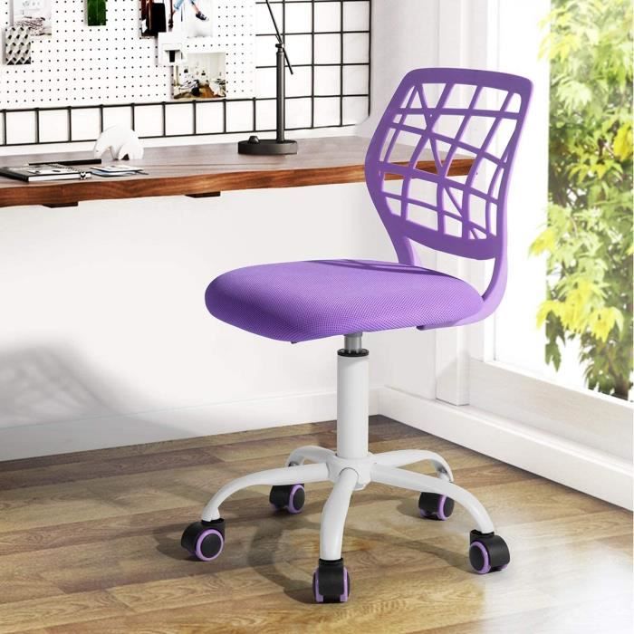 Enfants Chaise Violet chaise pivotante chaise de bureau chaise bureau école NEUF