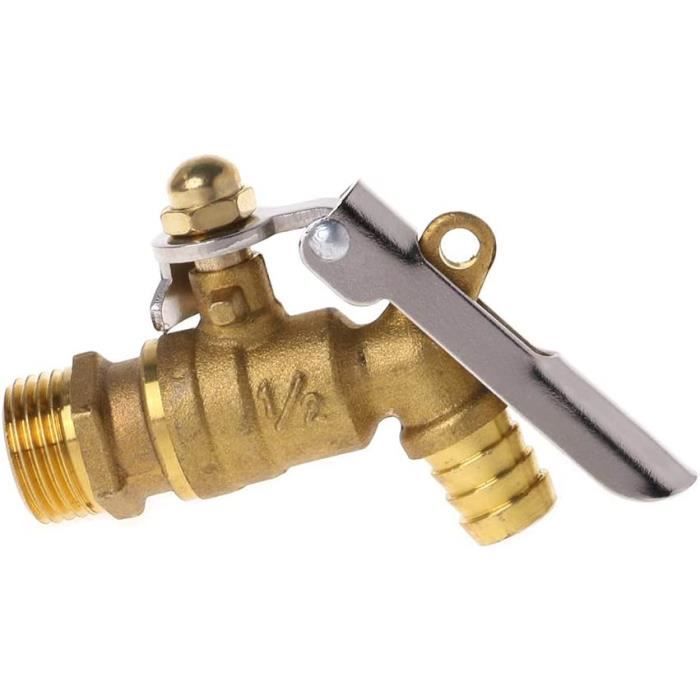 Double Robinet Exterieur, 1/2 Pouce Robinet De Jardin,Robinet Double