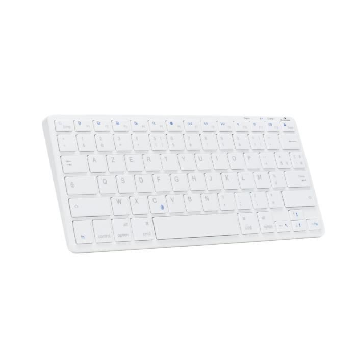 Clavier TKL - BLUESTORK - Bluetooth Rechargeable pour Mac - Blanc