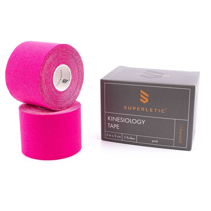 Kit De Bandes De Kinésiologie OK TAPE - 20 Bandes Précoupées 10 Pouces, Rose/violet, Lot De 6