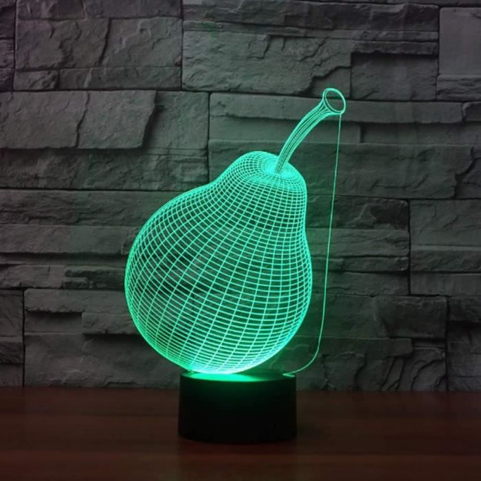 Veilleuse Chien 3D LED - Lampe Tactile 7 Couleurs Changeantes, Alimentation USB - Décoration Chambre Enfant, Cadeau Anniversaire Ou Noël - 5