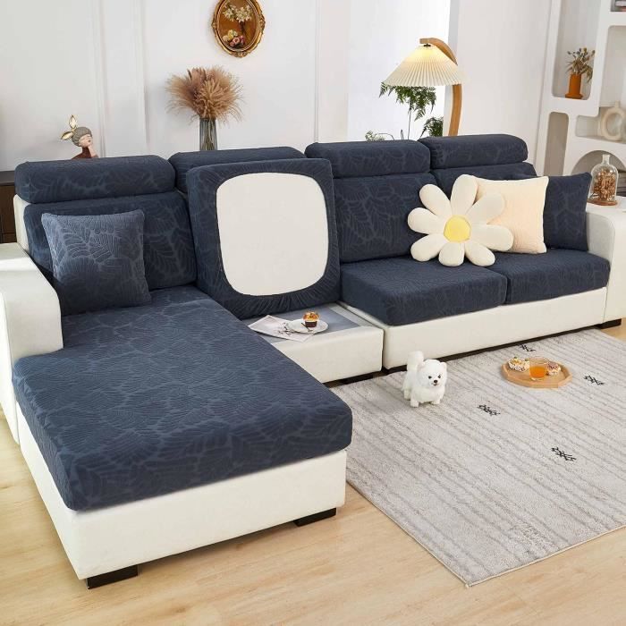 Housse Canapé 3 Places Extensible Antidérapante – Protection Noire Élégante Et Confortable, Fit Parfait