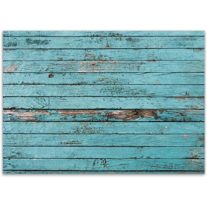 6x Napperons Contreplaqué Artisanat Forme Rectangle Tracteurs Design