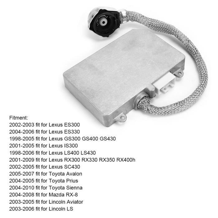 Dilwe 8596750020 Ballast Igniter Headlight Ballast, D2S Ballast Igniter Refit DDLT002 Fit for