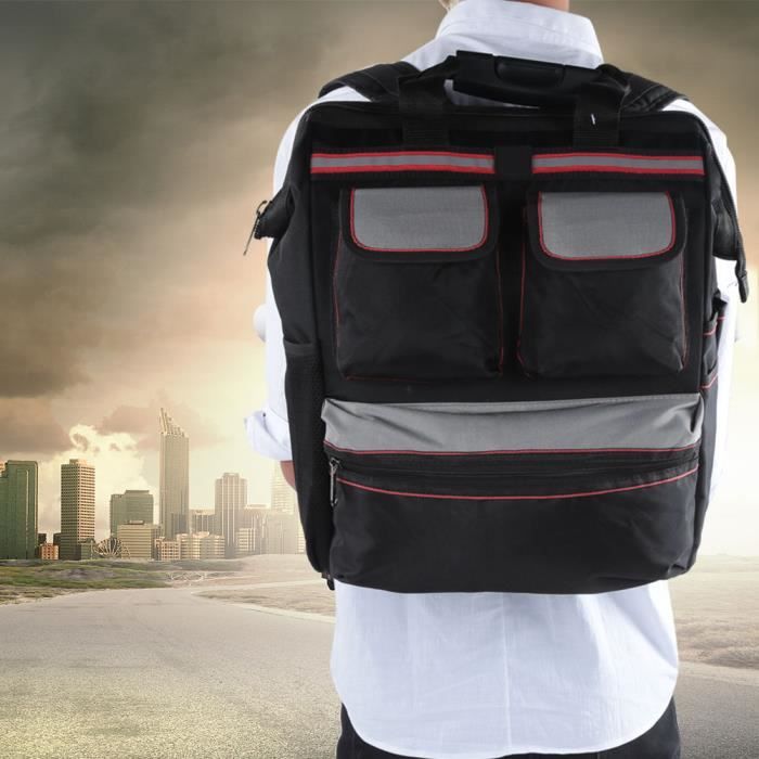 YPC VarioRoll XL - 56 X 34 Cm - 20 Compartiments Et 15 Passants - Sac à Outils Enroulable - Sac à Outils - Sac à Outils - Sac Vide