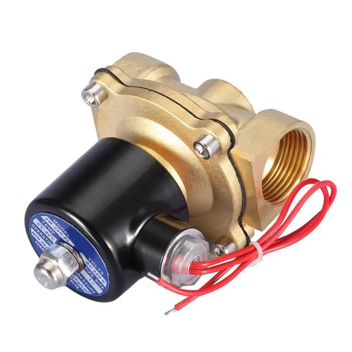 Électrovanne YOSOO en laiton 1/2inch normalement fermée - Blanc