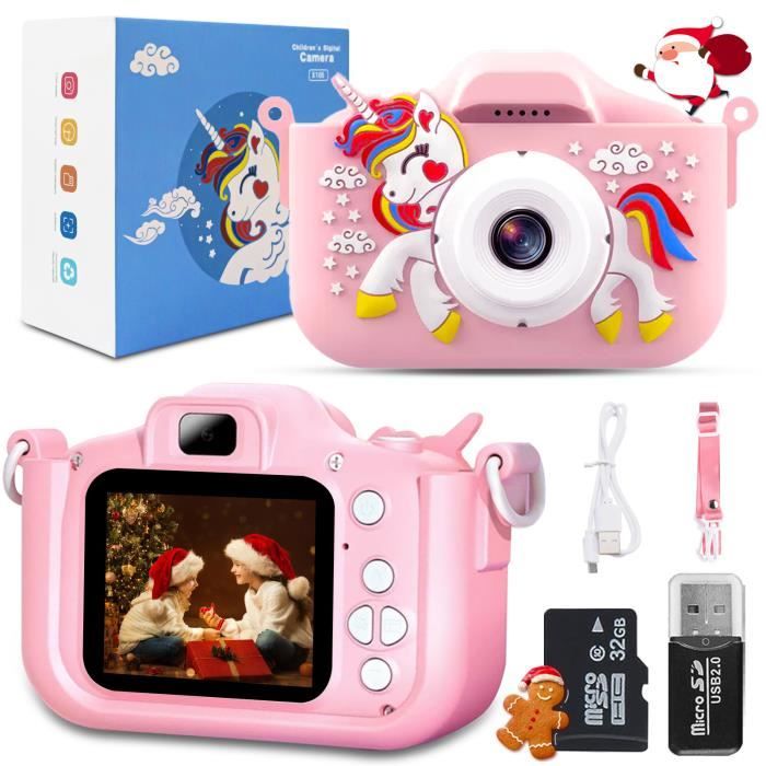 Acheter Appareil photo numérique Portable pour enfants, caméscope vidéo HD  20mp 1080P, mignon, Rechargeable, Selfie