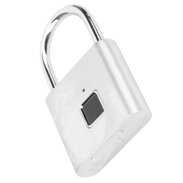 Cadenas à Empreintes Digitales Robuste - Alliage Zinc Étanche Avec Technologie Accès Rapide