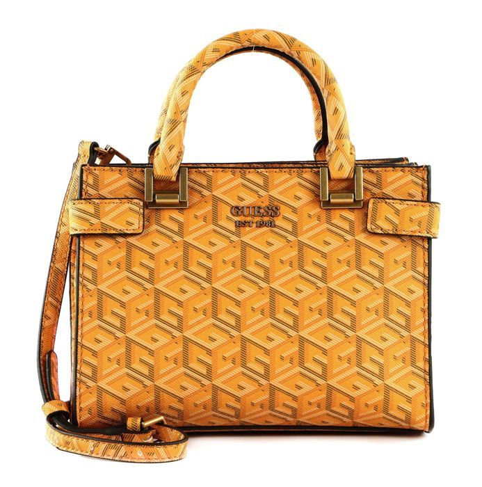 Sac à Main GUESS Silia Mini Vanilla - Sac Bandoulière écru Avec Logo, Deux Compartiments - 11