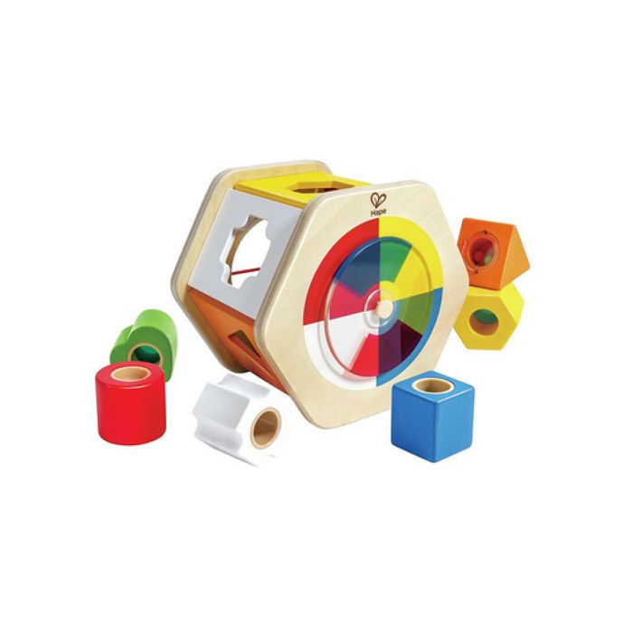 Hape Formes À Trier Et À Empiler Roller Derby - Jeu Éducatif En Bois Pour Enfants