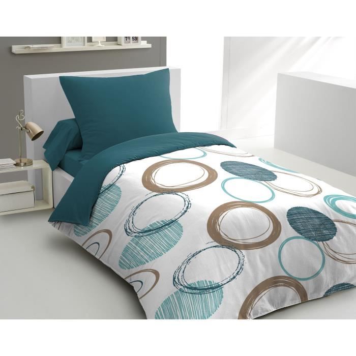 Parure de couette HOME LINGE PASSION Audace - couette 140 x 200 cm + 2 taies d'oreiller 63x63 cm - B
