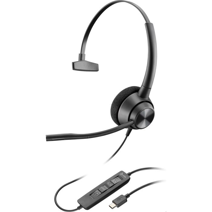 Poly EncorePro 310 - micro-casque Noir - vue 8