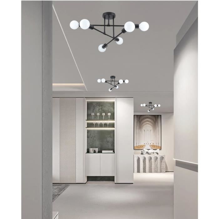 IDEGU Retro-Deckenleuchte – 3er Set, Industriell, E27, Roségold, Käfig-Design